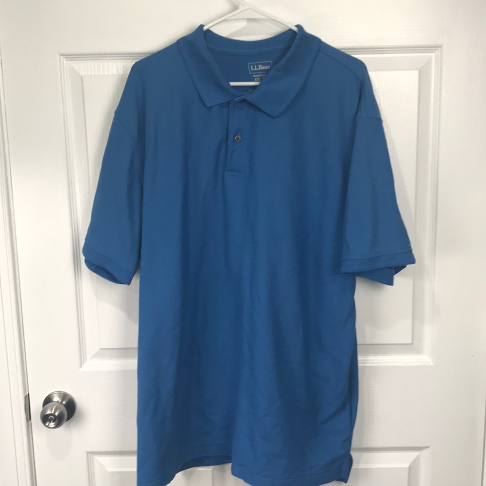 LLBean polo xxl blue